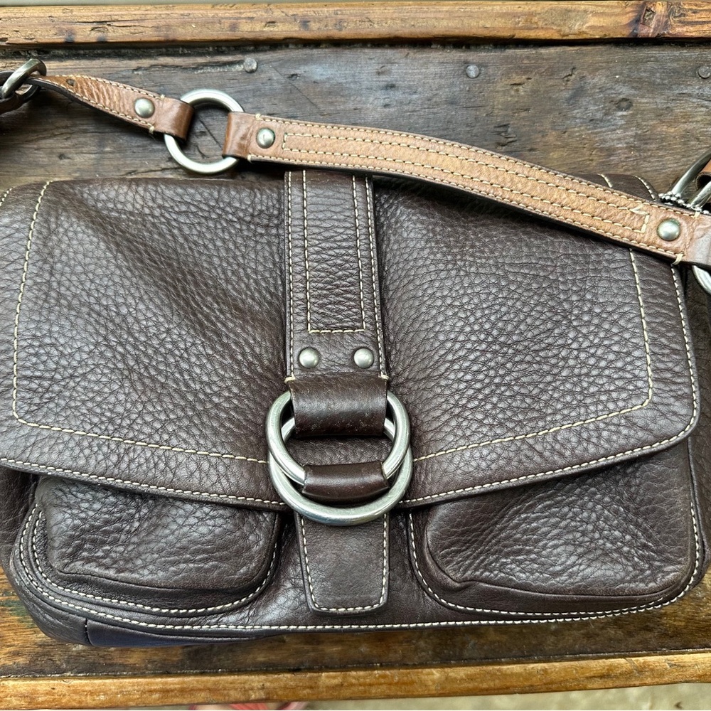 Brown Leather Coach Chelsea Bag
